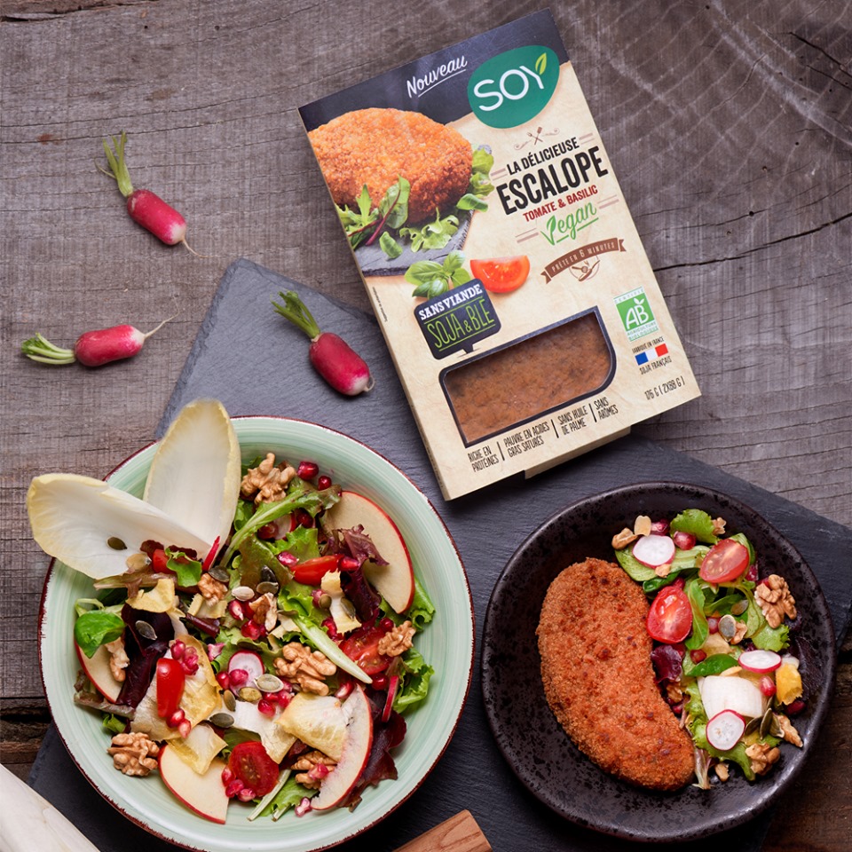 Découvrez les spécialités veggie de SOY, l’expert français du végétal bio depuis 1982.